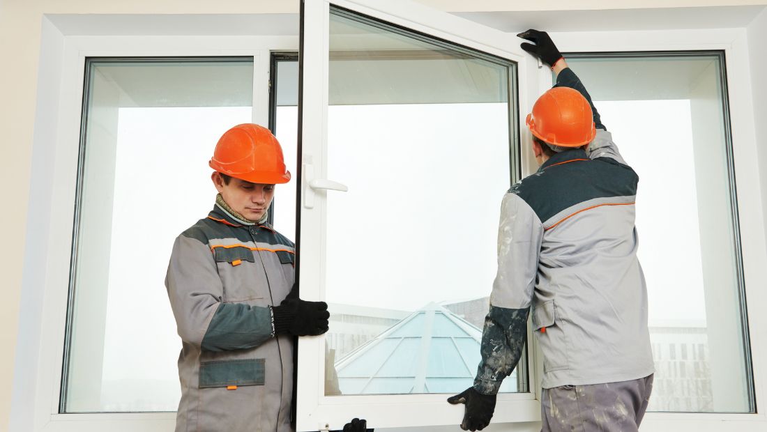 Can cracked window glass be repaired by replacing damaged glass panels during a professional residential window installation service.
